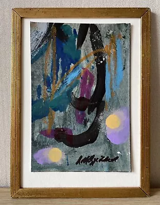 Rolf Gjedsted Composition Abstract Art Danish Mid Century Vintage • $160.60