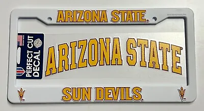 Arizona State Sun Devils License Plate Frame Fan Pack- Includes One 3 X10  Decal • $14.99