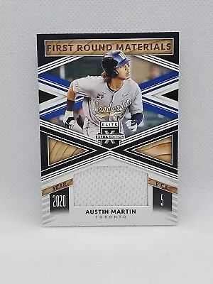 2020 Elite 1st Round Materials Used Worn Patch Austin Martin Non Auto Twins Mint • $0.99