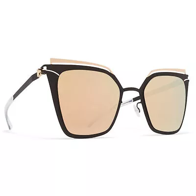 Mykita Women's Sunglasses Champagne Gold/Ebony Brown Frame KENDALL CGD/EBR_CGD • $135.78