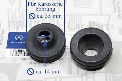 ORIGINAL MERCEDES 2 Rubber Grommets For Heat Exchangers Etc. W105 W107 W110 W111 W112 • $19.02