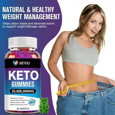 Keto ACV BHB Gummies For Fat Burn Weight Loss Detox Keto Diet Pills 60pc Gummy • $10.59