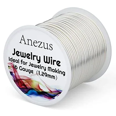 16 Gauge Jewelry Wire  Silver Craft Wire Tarnish Resistant Copper Wire For Jewe • $17.30