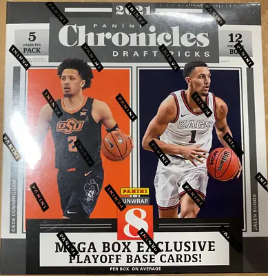 TWO 2021 Panini Basketball Chronicles Draft Picks NEW MEGA BOX 120 Cards • $29.95