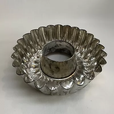 Vintage Jell-O Mold Metal Tin Pan 2 1/2  X 8  Ring Dessert Pan • $6.99