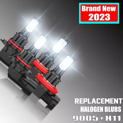 For Buick Encore 2013-2019 H11+9005 LED Headlight High Low Beam Bulb White 6000K • $19.98