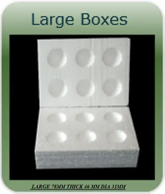 10 X 6 Hole  Large Polystyrene Egg Boxes Hatching/incubation Chicken • £17