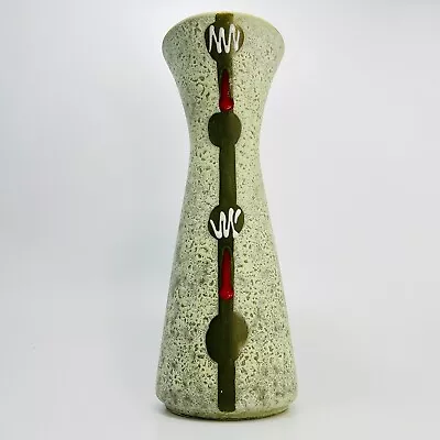 Jasba Ceramic Vase Chalice Vase 602 27 Fat Lava Abstract 70s H 26.6 Cm • £32.76