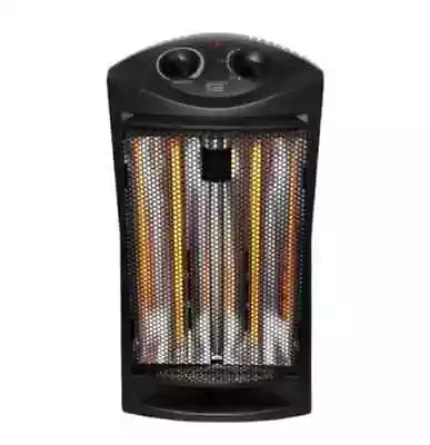 1500-Watt Black Electric Tower Quartz Infrared Space Heater With Thermostat • $59