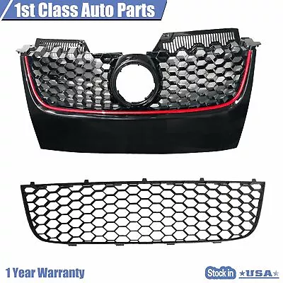 Front Grille Assembly Kit 2WSW83 Fit VW GTI Jetta 2006-2009 • $62.76