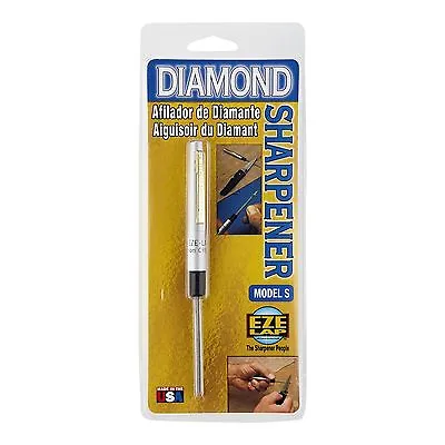 EZE-LAP Diamond Pen Hone Or Knife Sharpener With Fish Hook Groove Model S • $19.95