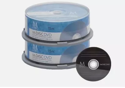 30 Pack Millenniata M-Disc DVD 4.7GB 4X HD 1000 Year Permanent Recordable Disc • $84.99