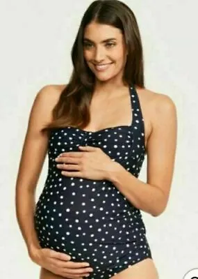 Figleaves Belle Maternity Polka Dot Tankini Top 187423 • £12.99