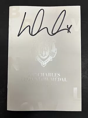 $149.95 • Buy AFL RICHMOND TIGERS DUSTIN MARTIN HAND SIGNED BROWNLOW MENU 2017 Premiers