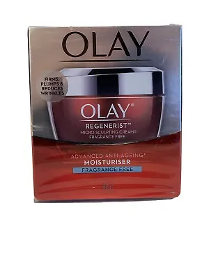 $28.95 • Buy Olay Regenerist Micro-sculpting Fragrance Free Cream Moisturiser 50g Day