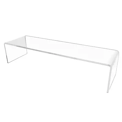 Acrylic Plinth Shelf Risers 365mm Fits Detolf Cabinet Shop Counter Home (DS80+) • £10.44