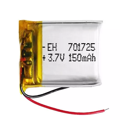 BATTERY 701725 LiPo 3.7V 150mAh 1S For Laptop Phone Video Mp3 Mp4 Led Light • £7.45