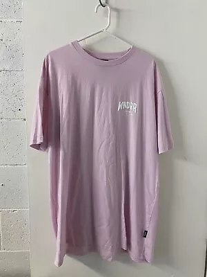 WNDRR Men’s Tee Pink With Puff Print New Without Tags Tshirt Unisex Size 2XL • $34.99