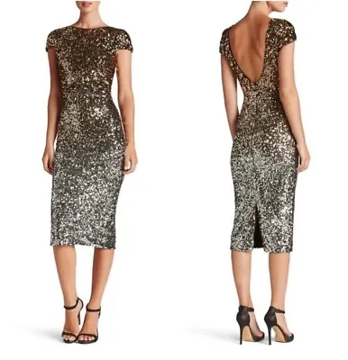 Dress The Population Marcella Ombré Sequin Dress Women’s S • $125