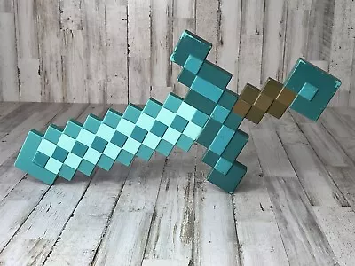 MOJANG Minecraft Diamond 19  Toy Sword Turquoise • $12.88