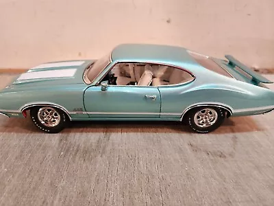 Acme: 1:18 1970 Oldsmobile 442 W-30 Turquoise -244 Made - A1805610 - Free Ship! • $174.99