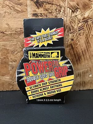 Everbuild Mammoth Powerful Grip Double Sided Tape Strong Adhesive 12mm • £4