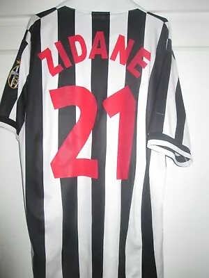 Juventus 1999-2000 Zidane 10 Home Football Shirt Large  /4423 • £179.99