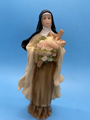 Vintage St Therese Of Lisieux The Little Flower 6” Statue Figure By Roman Inc • $24.99