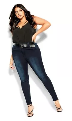 CITY CHIC 14S Asha High Rise Skinny Jeans**SALE** • $19.95