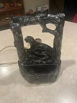 Vintage Beauceware Black Panther MCM TV Lamp Pottery Mid Century Kitschy • $100