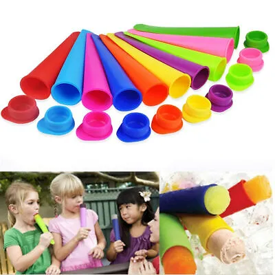 $11.99 • Buy 8pcs Popsicle Maker Silicone Ice Block Moulds/Ice Cream Molds/Icy Pole Jelly Pop