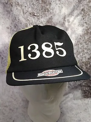 $20 • Buy Vintage North Western Hat Chicago System 1385 Railroad Truckers Train Snapback