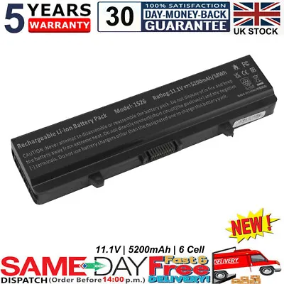 £14.49 • Buy Battery For Dell Inspiron 1525 1526 1440 1545 1546 1750 Vostro 500 GW240 X284G