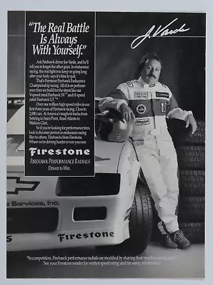 Joe Varde Vintage 1988 Firestone Firehhawk GT Original Print Ad 8.5 X 11  • $6.95