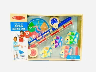 £37.23 • Buy Melissa & Doug 12-Piece Magnetic Fish Wooden Fishing Game With Rods And Reels