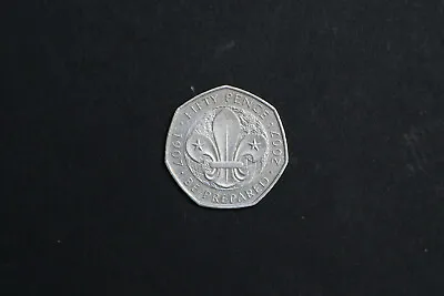 2007 50p Fifty Pence Coin  Scouts 100th Anniversary 1907-2007 GOOD CONDITION • £2.50