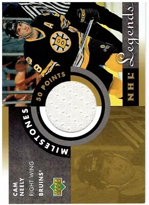 Cam Neely 2001-02 Upper Deck Legends Milestones Jersey Card #mcn • $10