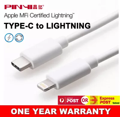 $19.99 • Buy Apple MFI Authorized USB-C To Lightning Cable Type-C For Iphone Ipad Adapter AU