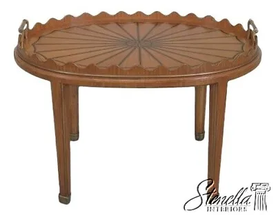 L63052EC: MAITLAND SMITH Adam Style Satinwood Inlaid Coffee Table • $1195