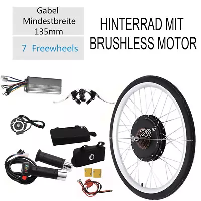 28  Rear Wheel Electric Bicycle Conversion Kit 1000w E-bike Motor Kit 48V BEST • $176.70