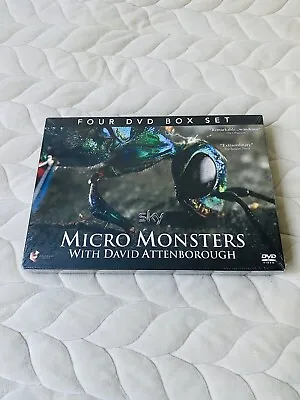 Micro Monsters With David Attenborough 4 Dvd Box Set Including The Making Of • £10