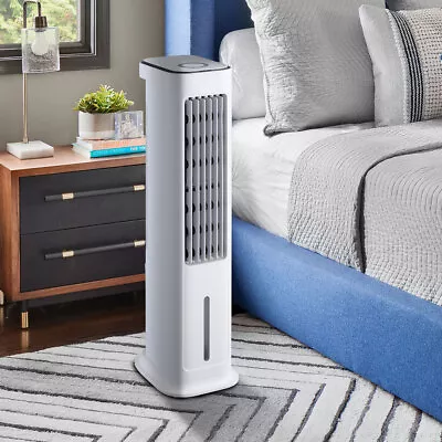 Tall Air Cooler Fan Ice Cold Cooling Conditioner Unit Remote Control Portable UK • £89.95