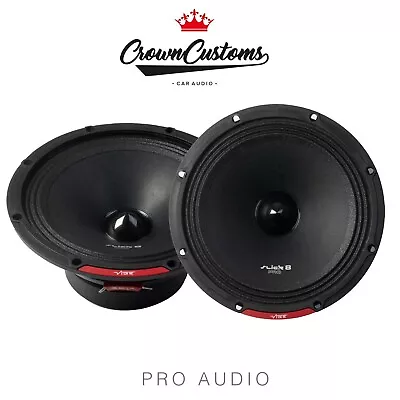 Vibe Slick 8  Car Speakers Pro Audio 550 Watts Max Pair Car Audio Bass • $92.62