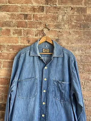 $58.41 • Buy Vintage Armani Jeans Mens Chambray Shirt, Sz Medium Country