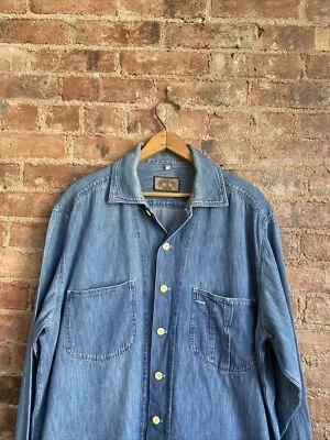 $58.41 • Buy Vintage Armani Jeans Mens Chambray Shirt, Sz Medium Country