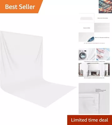 10x20ft White Photography Backdrop Screen - Seamless Background For Photo Studio • $73.79