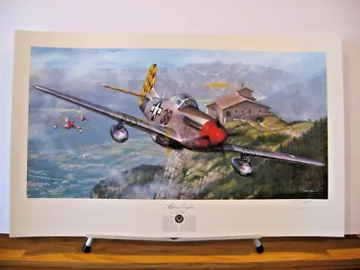 Alpine Eagles P-51 Mustang Checkertail John Shaw Signed Aviation Art • $124.95