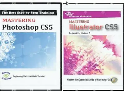 $24.95 • Buy Learn Adobe Photoshop And Illustrator CS5 Bundle DVD Tutorial