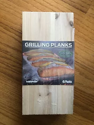 Grilling Planks Cedar Planks For Grilling Salmon Fish Meat & Veggies 6 Planks • $7.99