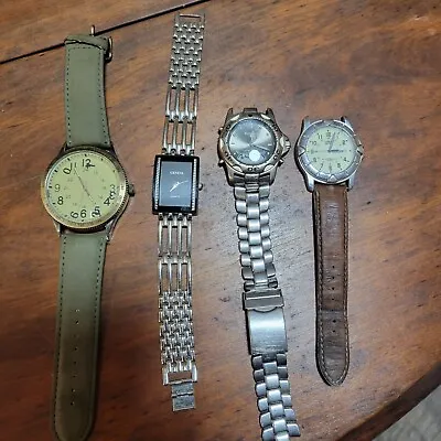 Lot Of 4 Wrist Watches Vintage Parts As Is • $6